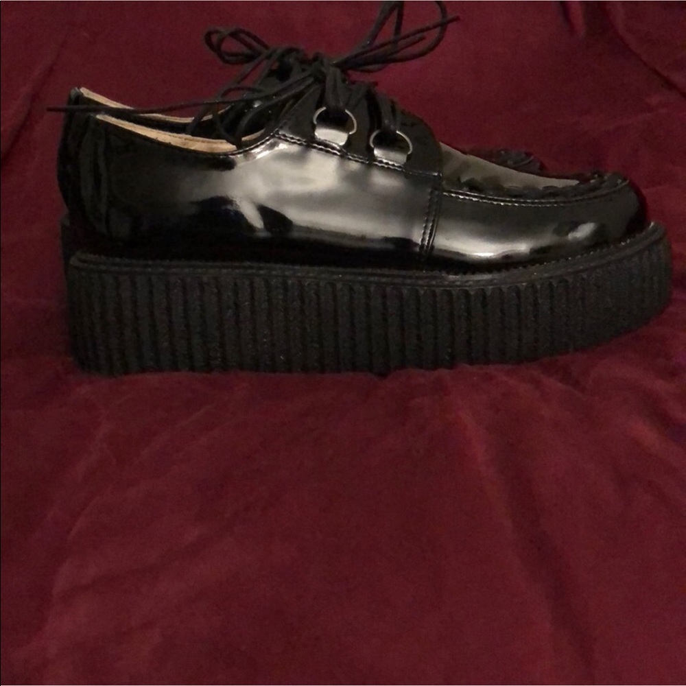 Patent Leather Platform Shoes View 4